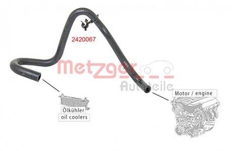 Шланг резиновый METZGER 2420067