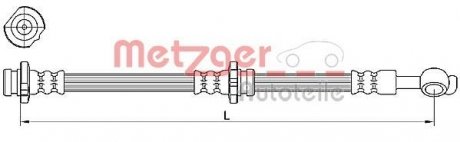 Шланг тормозной METZGER 4110471 (фото 1)