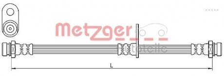 Шланг тормозной METZGER 4110638