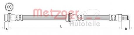 Шланг тормозной METZGER 4111034 (фото 1)