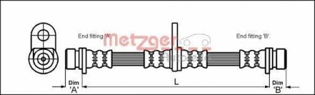 Шланг тормозной METZGER 4113290