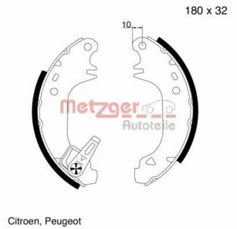 Тормозные колодки.) METZGER MG508 (фото 1)