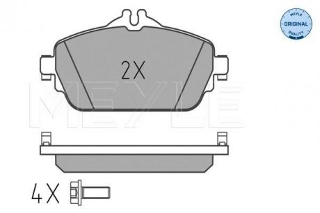 Комплект тормозных колодок MEYLE 0252203219