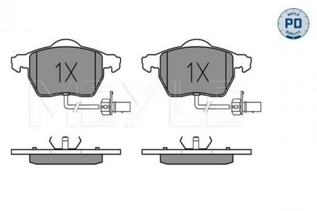 Колодки гальмівні VW P. A6 01/97- MEYLE 0252301820PD