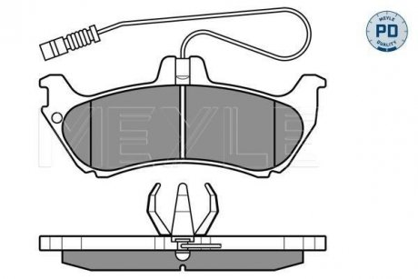 Колодки гальмівні DB T. W163 ML 98-05 MEYLE 0252319017PD