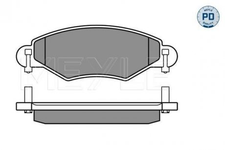 Колодки гальмівні TOYPTA P. YARIS 01- SYSTEM BOSH MEYLE 0252334017PD