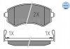 Комплект тормозных колодок, дисковый тормоз 025 235 0216/W MEYLE 0252350216W (фото 1)