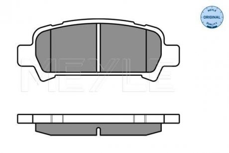 Комплект тормозных колодок, дисковый тормоз 025 235 7214/W MEYLE 0252357214W (фото 1)