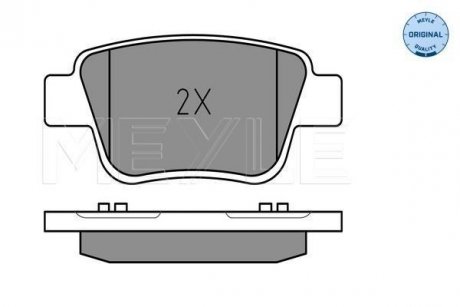 Гальмівні колодки MEYLE 025 236 2016/W (фото 1)