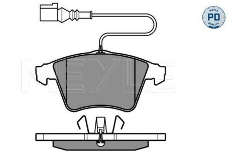 Колодки гальмівні VW P. TOUAREG 2,5-6,0 02-10 ATE MEYLE 0252374719PD