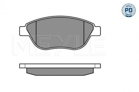 Комплект тормозных колодок, дисковый тормоз 025 239 8119/PD MEYLE 0252398119PD