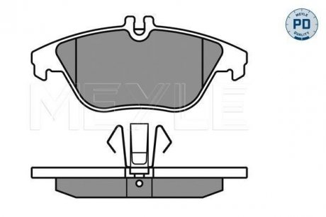 Колодки гальмівні DB T. W204 07- MEYLE 0252425317PD