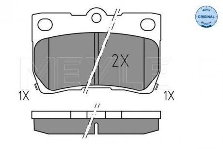 Колодки тормозные FIAT P. PANDA 0,9-1,3 B/D 12- MEYLE 0252432317