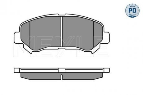 Комплект тормозных колодок, дисковый тормоз MEYLE 025 246 3217/PD (фото 1)