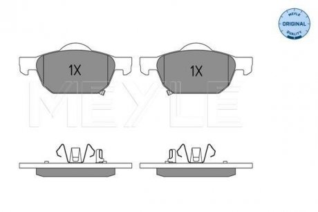 Комплект тормозных колодок, дисковый тормоз MEYLE 025 247 9617/W (фото 1)