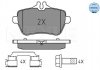 Комплект гальмівних колодок MEYLE 0252507119 (фото 1)