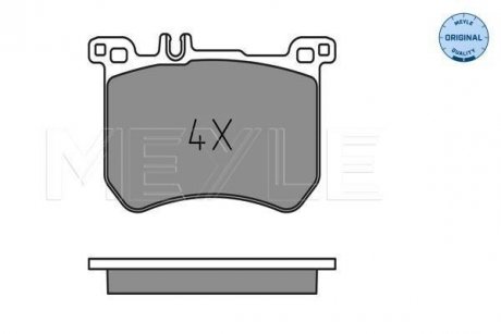 Комплект тормозных колодок MERCEDES-BENZ BM 222 (S-Class) (05/13-?), BM 231 (SL) (01/12-/) MEYLE 0252518317