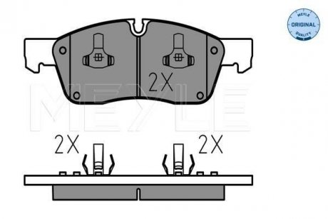 Комплект тормозных колодок, дисковый тормоз MEYLE 025 251 9021 (фото 1)
