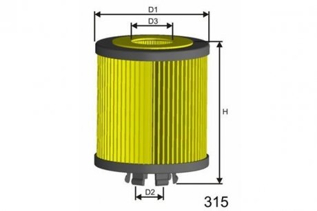 Фильтр масла MISFAT L064 (фото 1)