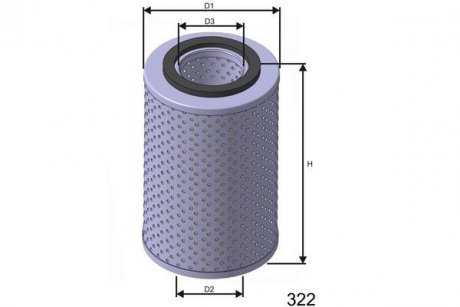 Фільтр масла MISFAT L442