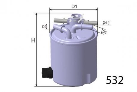 Фильтр топлива MISFAT M503 (фото 1)