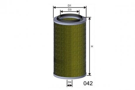 Фильтр воздушный DB 207-409 MISFAT R067