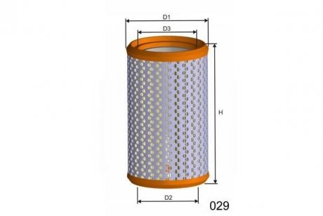 Фільтр повітряний MISFAT R234