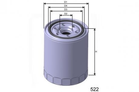 Фільтр масла MISFAT Z243 (фото 1)