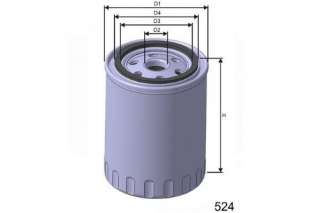 Фильтр масла MISFAT Z297