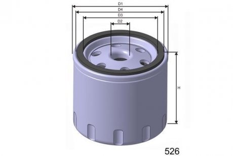 Фильтр масла MISFAT Z424A (фото 1)