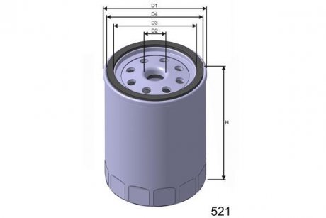 Фильтр масла MISFAT Z438