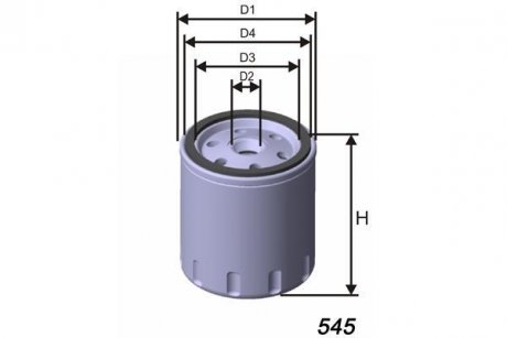 Фильтр масла Vovlo 340,440,460,480 MISFAT Z449