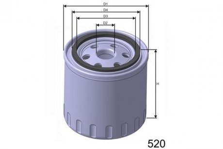 Фильтр масла MISFAT Z457 (фото 1)