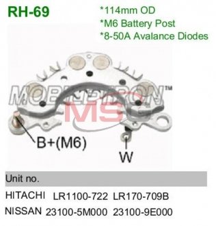 Діодний міст MOBILETRON RH69