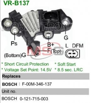 Регулятор генератора MOBILETRON VR-B137