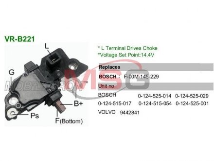 Регулятор генератора MOBILETRON VRB221