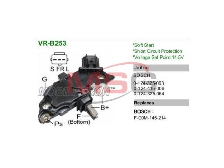 Реле регулятор MOBILETRON VRB253