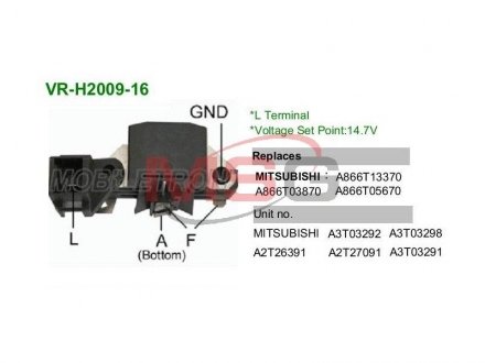 Регулятор генератора MOBILETRON VRH200916