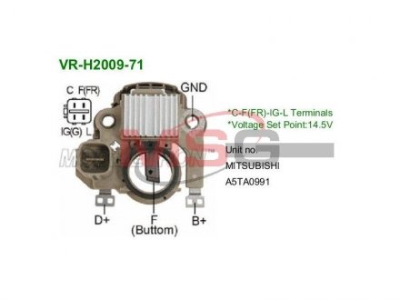 Регулятор генератора MOBILETRON VRH200971