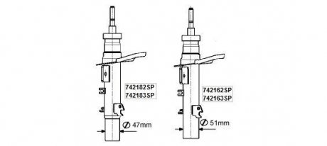 Амортизатор передній MONROE 742182SP