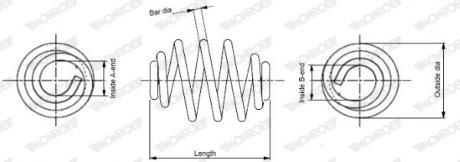 Пружина подвески MONROE SN2867