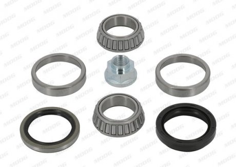 Комплект підшипників призначених для монтажу на маточину, роликові, з елементами монтажу MOOG DE-WB-12059