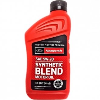 Олива 5W20 1кварта (946мл) Syntetic Blend Motorcraft XO5W20Q1SP