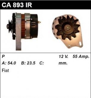 Генератор FIAT PANDA (141A_) 92-96,SEICENTO (187) 98-10,CINQUECENTO (170) 91-99 MSG CA893IR