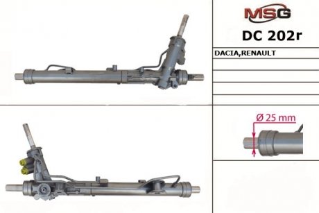 Рулевая рейка с ХПК восстановлена DACIA Duster 2010-,RENAULT Duster 2010- MSG DC202R