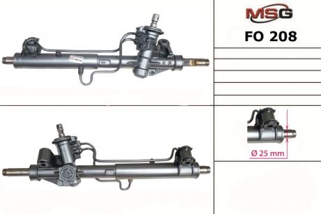 Рульова рейка з ГПК нова FORD TRANSIT CONNECT (P65_, P70_, P80_) 02-13; FORD TOURNEO CONNECT I 02-13 MSG FO208