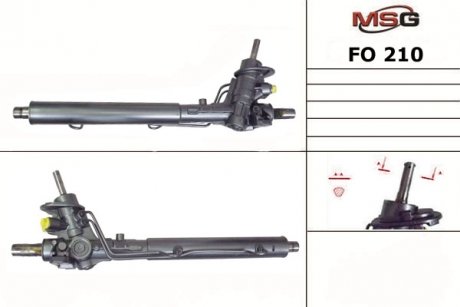 Рулевая рейка с ХПК новая FORD GALAXY (WGR) 95-00;SEAT ALHAMBRA (7V8, 7V9) 96-00;VW SHARAN (7M8, 7M9, 7M6) MSG FO210 (фото 1)