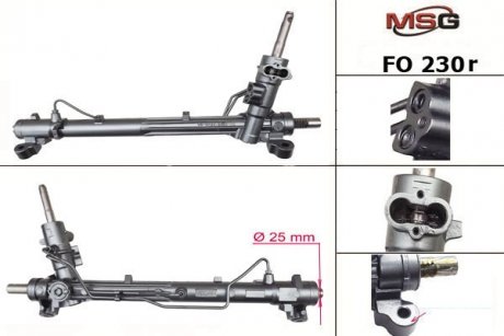 Рулевая рейка с ГПК восстановлена FORD Focus 2003-FORD Focus C-MAX 2003-2010 с датчиком MSG FO230R