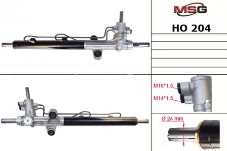 Рулевая рейка с ХПК новая HONDA Accord 1998-2003 MSG HO204