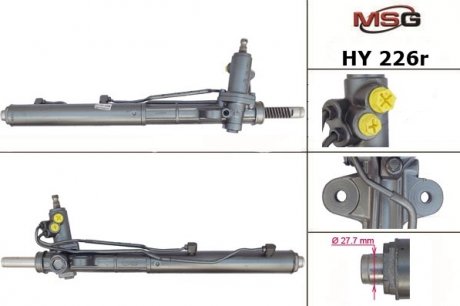 Рулевая рейка с ХПК восстановлена HYUNDAI SANTA FE 2010-2012 MSG HY226R (фото 1)